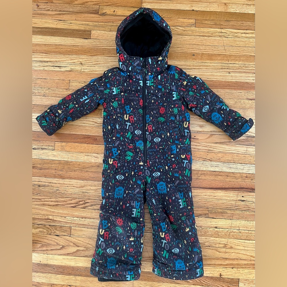 BURTON Kids One Piece Snowsuit Snowboarding Skiing Jacket Pants 3T Boys Girls